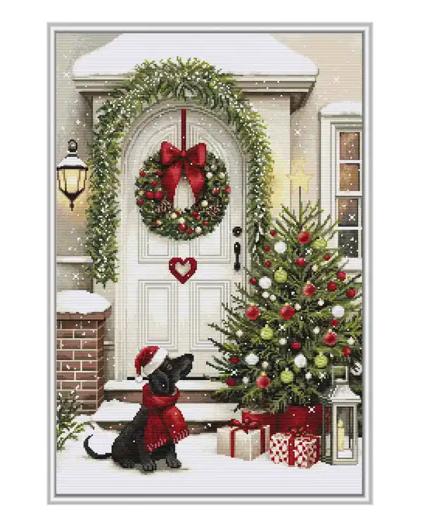 Preis Gesenkt Stickpackung Bild Vorfreude auf Weihnachten