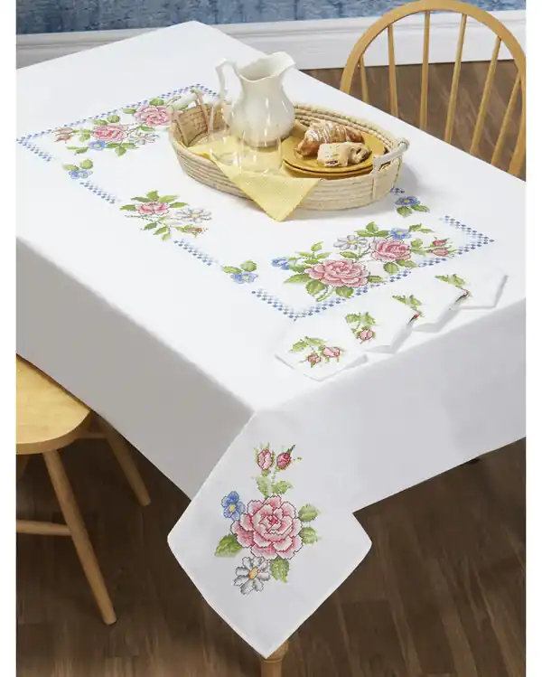 Decke Rosen mit oder ohne Garn Angebot