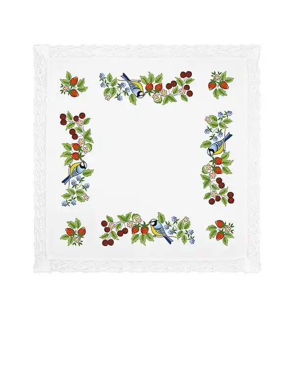 Expressversand Mitteldecke Frühlingsfrüchte mit oder ohne Garn