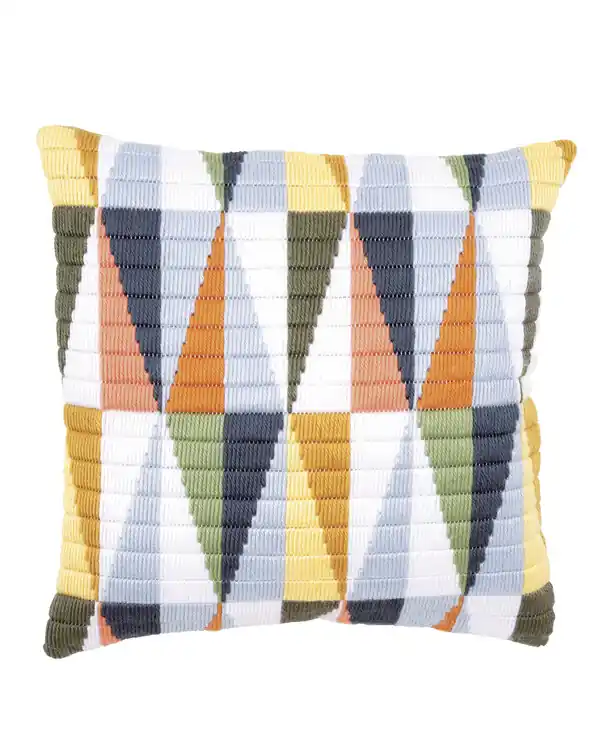 Stickpackung Kissen Langstich Farben Geprüft