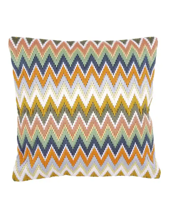 Gleich Bestellen Stickpackung Kissen Langstich Zickzack