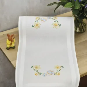 Stickpackung Narzissen und Eier Markenware