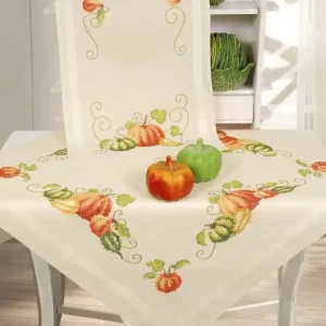 Mitteldecke Kürbisernte mit oder ohne Garn Bestpreis