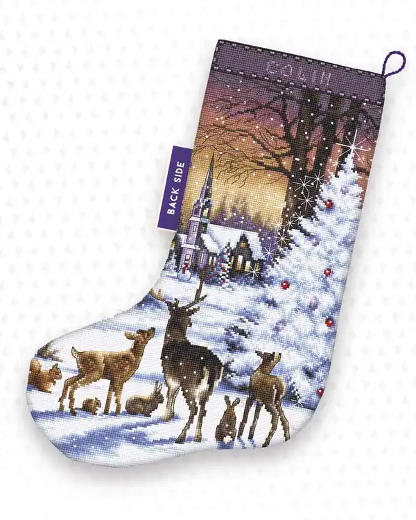 Heißes Angebot Stickpackung Strumpf Waldtiere