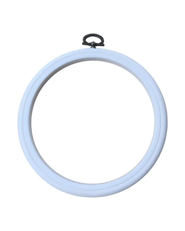 Flexirahmen rund weiß Top-Qualität