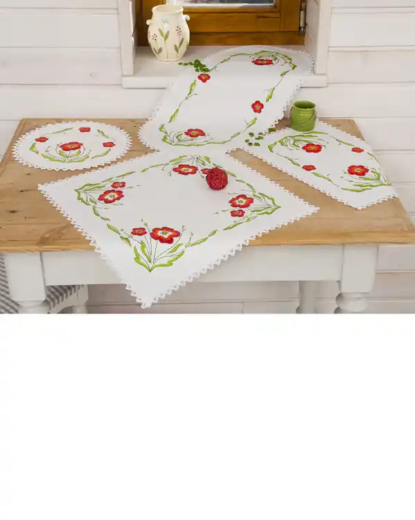 Deckchen Mohn mit oder ohne Garn Jetzt Bestellen