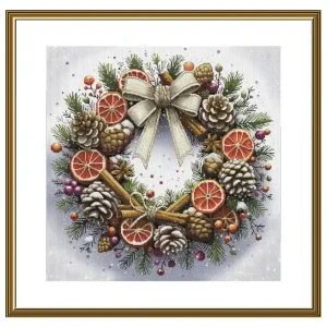 Direkt Vom Hersteller Stickpackung Bild Winterkranz