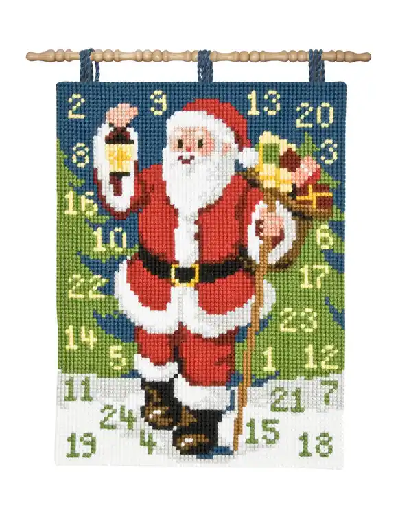 Stickpackung Kalender Wichtel mit Laterne Geprüft