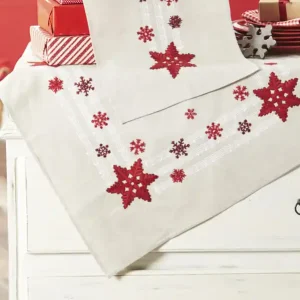 Mitteldecke Schneeflocken mit oder ohne Garn Nur Für Kurze Zeit