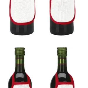 Flaschenschürzen rot ohne Garn und Vorlage 4-er Pack Online Kaufen
