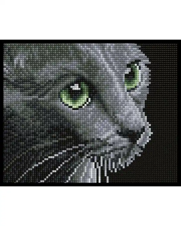 Aktuell Diamond Dotz Graue Katze