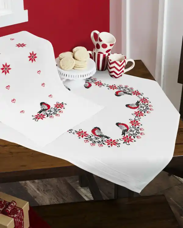 Angebot Mitteldecke Dompfaffen mit oder ohne Garn