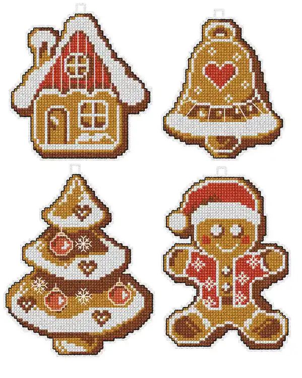 Schnäppchen Plastik Canvas Pfefferkuchen 4-er Pack