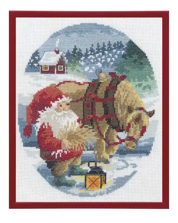 Stickpackung Bild Wichtel mit Pferd Gleich Bestellen