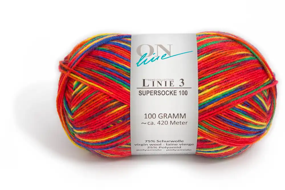 Kostenloser Rückversand ONline Linie 3 Supersocke 100 Color