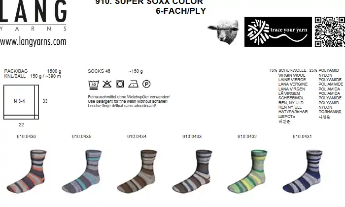 Super Soxx 150g 6-fach Italian Soxx Günstig