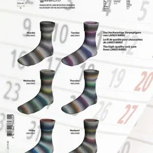 Hochwertig Lang Yarns Super Soxx Silk WeekdaySoxx