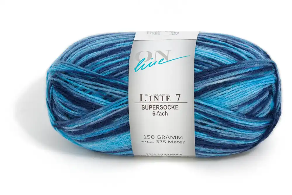 Limited Edition ONline Supersocke Linie 7 Color 6-fach