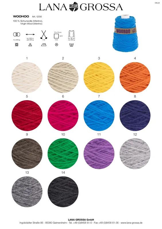 Lana Grossa Woohoo 50g Direkt Vom Hersteller