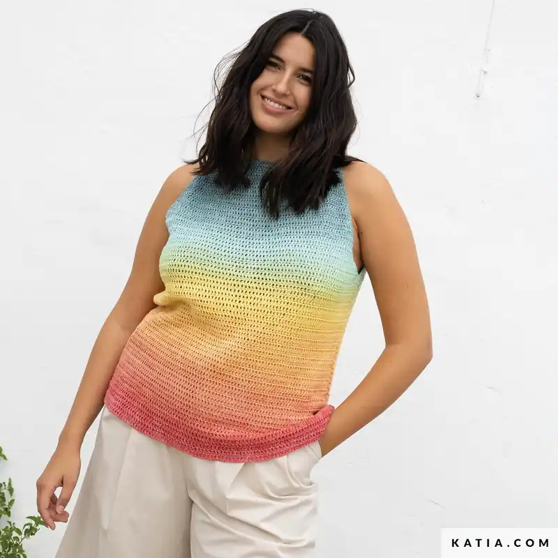 Häkeltop aus Katia Harmonia Lux Limited Edition