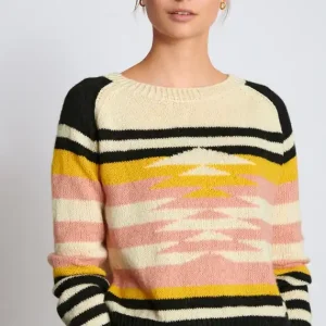 Raglanpulli mit Einstrickmuster aus Ecopuno Hochwertig