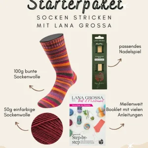 Starterpaket Lana Grossa Socken stricken Neue Ware