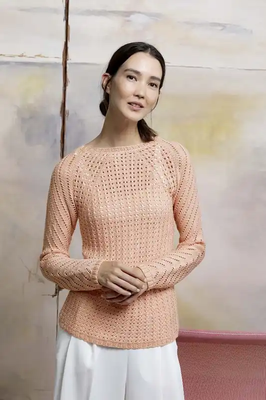 Pullover im Lochmuster aus Liza Must-Have