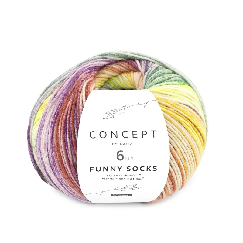 Echt Katia Concept Funny Socks 6-fach