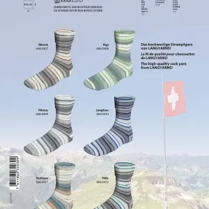 Zertifiziert Lang Yarns Super Soxx Silk SwissMountains