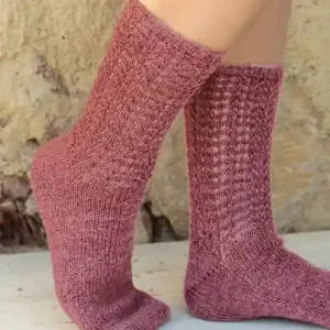 Preisknaller Socken mit Lochmuster aus Regia Premium Bamboo