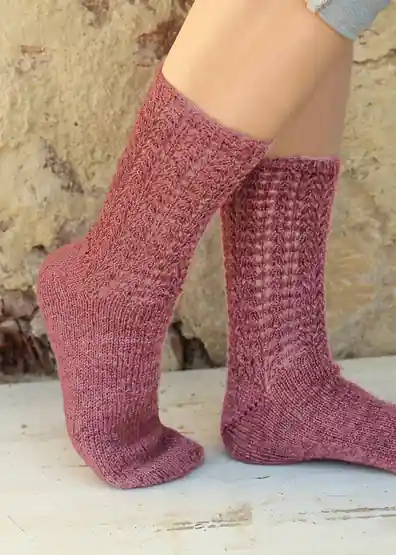 Preisknaller Socken mit Lochmuster aus Regia Premium Bamboo