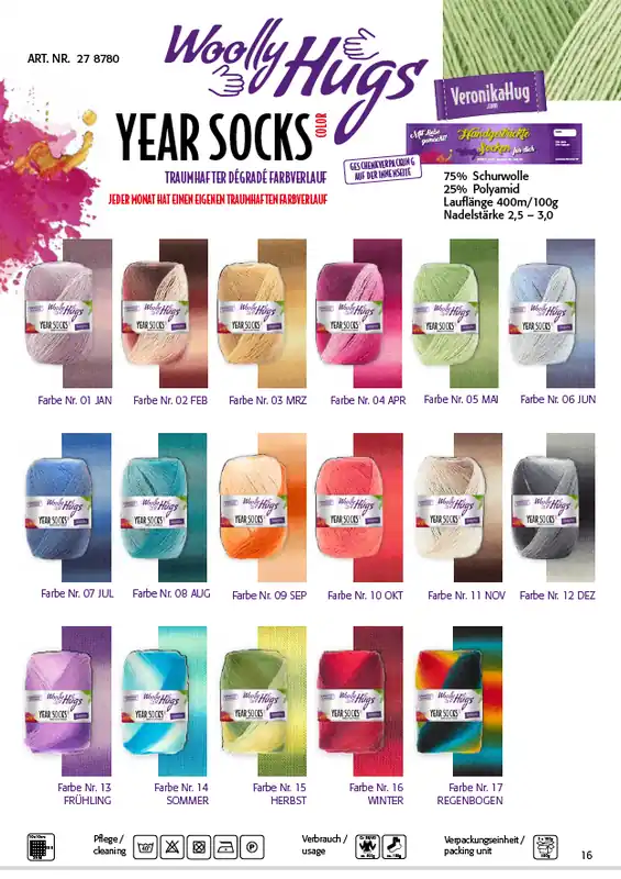 Woolly Hugs Year Socks Top-Angebot