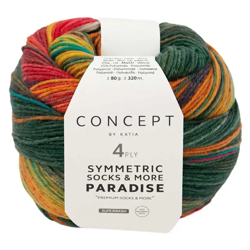 Katia Concept Symmetric Socks & More: Paradise Kracherpreis