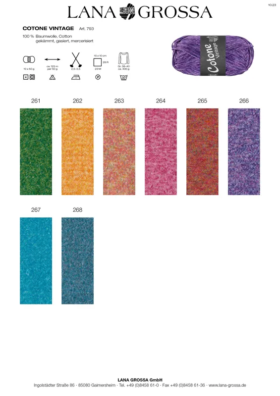 Lana Grossa Cotone Vintage Heißes Angebot
