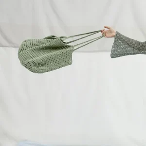 Ab Werk Tasche mit kurzen Trägern aus Lino