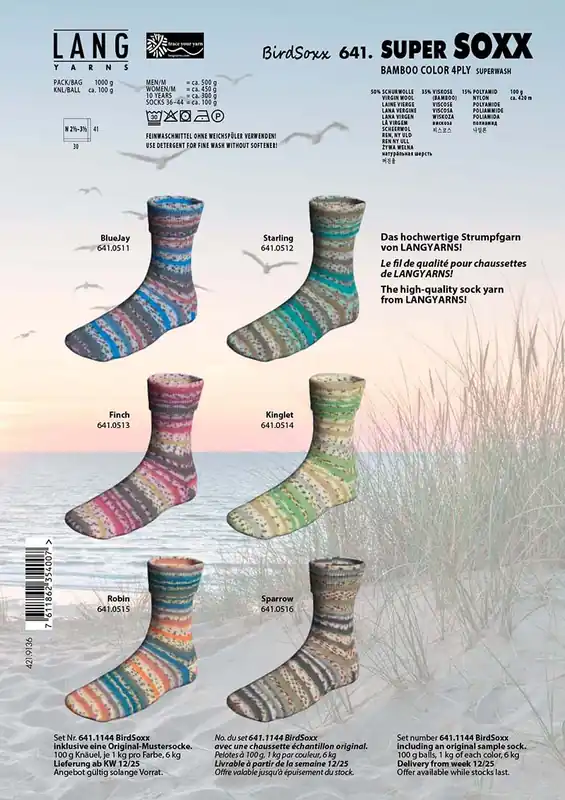 Super Soxx Bamboo Color 4-ply Ausverkauf