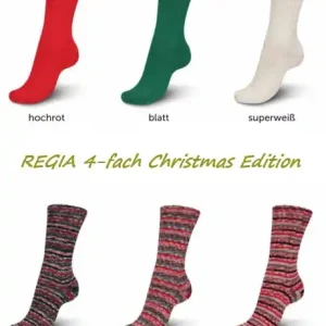 REGIA 4-fach Christmas Edition Uni + Bunt Solange Der Vorrat Reicht