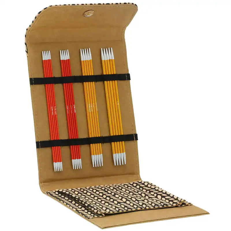 Angebot Nadelspiel Aluminium RAINBOW „Alcantara“