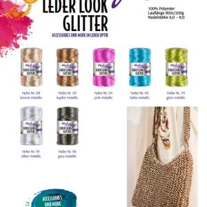 Woolly Hugs Leder Look Glitter Mega-Angebot