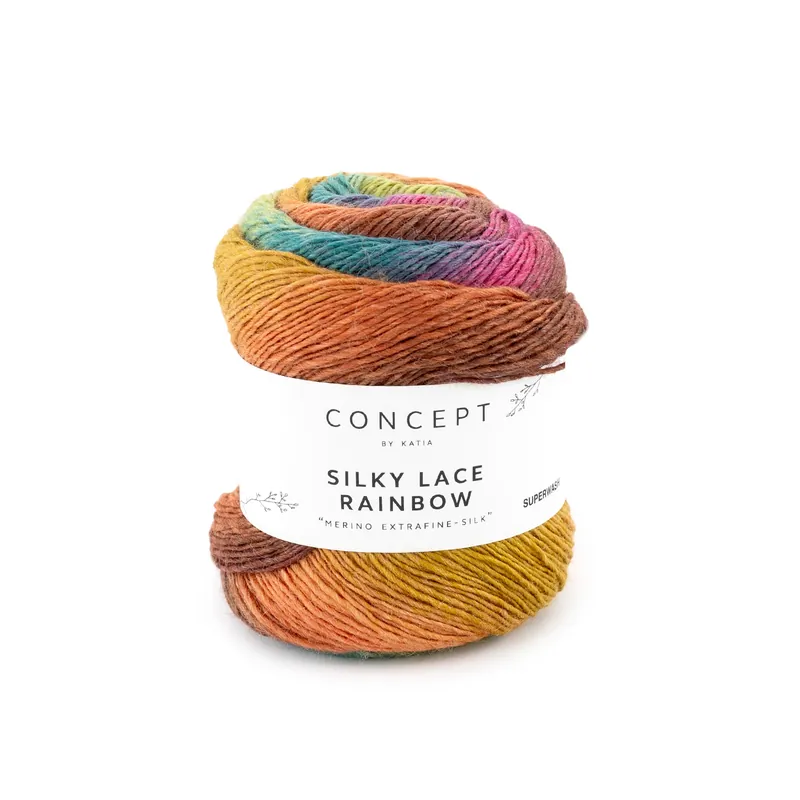 Weltweiter Versand Katia Concept Silky Lace Rainbow