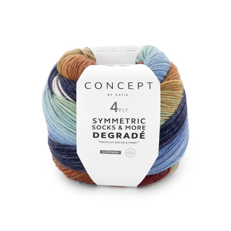 Neu Im Sortiment Katia Concept Symmetric Socks & More: Degradé 4-fach