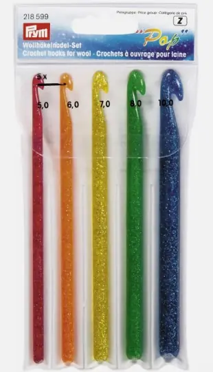 Garantierte Lieferung Häkelnadelset Prym Glitzer 5-10 mm