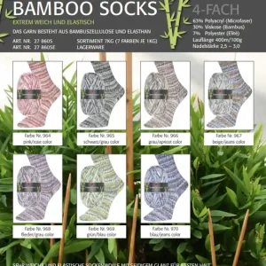 Preisreduziert Pro Lana 100g 4-fädig Bamboo Socks II