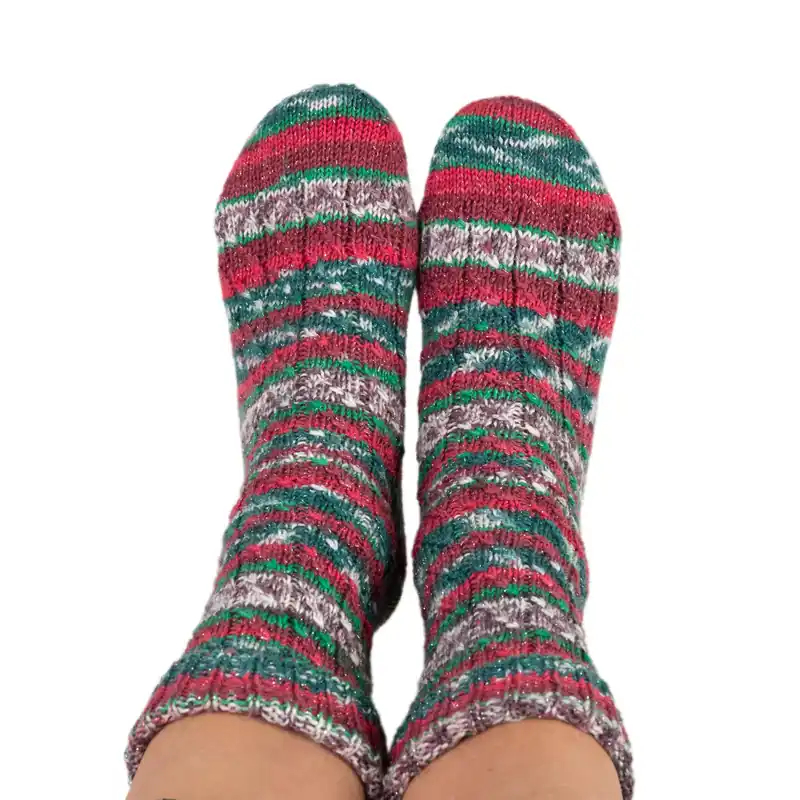 Exklusiv Gründl Hot Socks Xmas 4-fach Glitter 2025