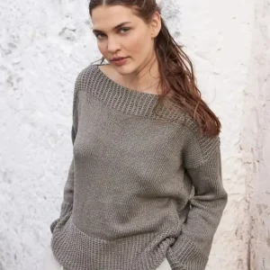 Pullover Mit U-Boot-Auschnitt aus Cotton Silk Saisonangebot