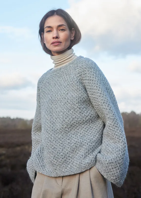 Rabatt Raglan-Pullover Im Wabenmuster aus Spuma