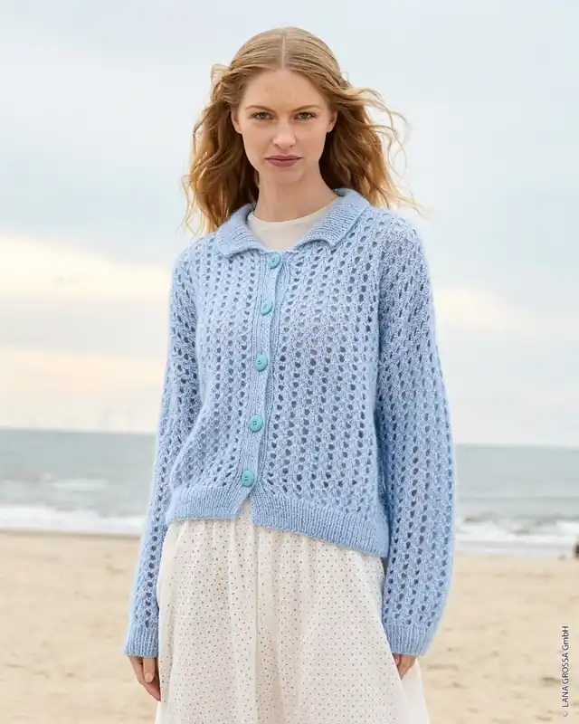 Angebot Jacke Im Lochmuster aus Ecopuno & Silkhair