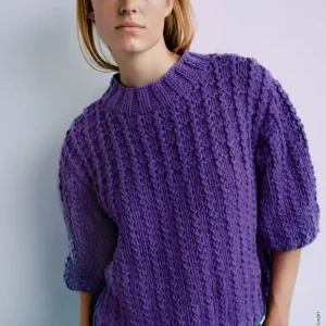 Pullover Mit Strukturmuster aus Woohoo Handgefertigt