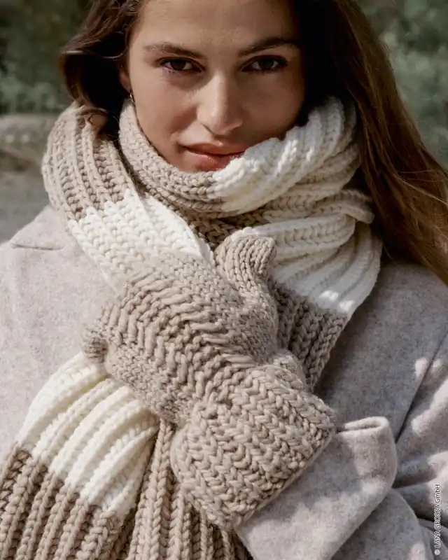 Fäustlinge Mit Zopfmuster aus Brigitte No. 5 Exklusiv