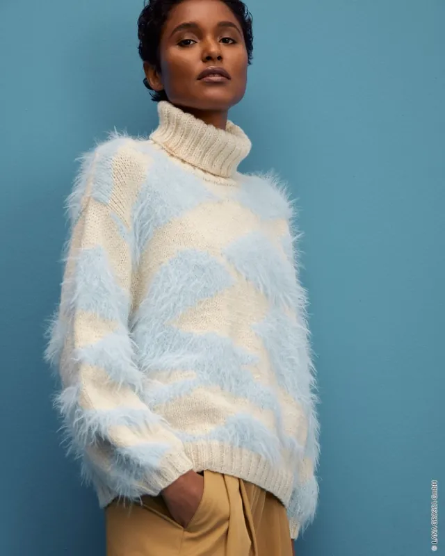 Mega-Angebot Pullover Mit Einstrickmuster aus Basta & Alta Moda Alpaca